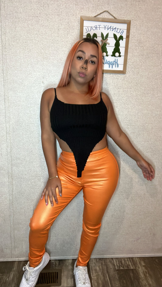 GLITTER ORANGE PANTS